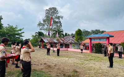 Penerimaan Tamu Ambalan Gudep SMA Negeri 1 Sonder dan JOTA JOTI Tahun 2023